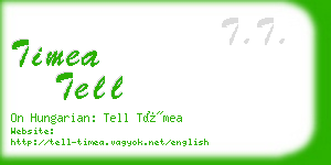timea tell business card